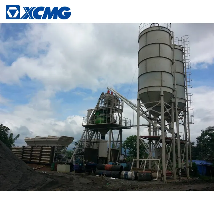 XCMG official mobile concrete batching plant HZS120VG China 120m3 concrete batching plant price list